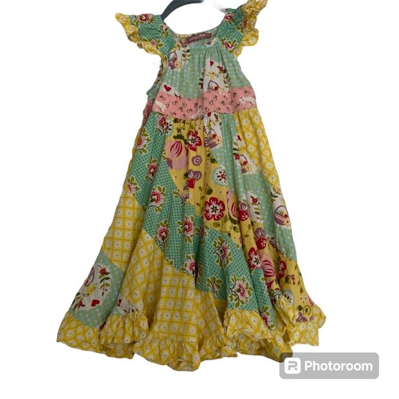 Jelly The Pug Spring Easter Girls Twirl Dress Size 5 Adorable - Picture 9 of 10